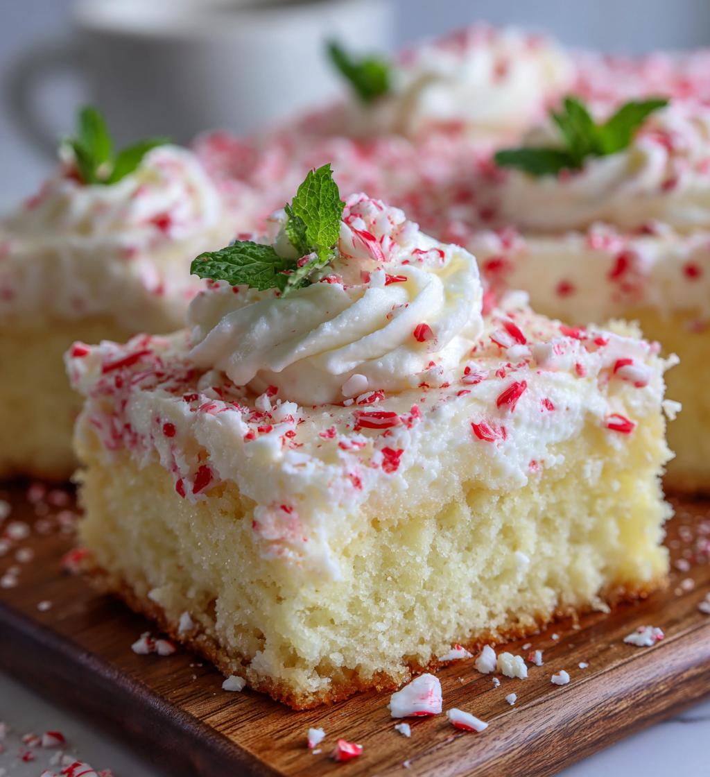 peppermint poke cake