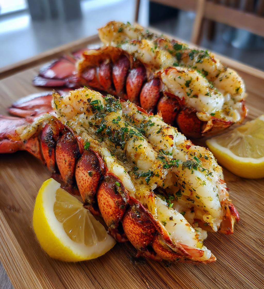 preparing lobster tails