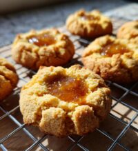 pumpkin cheesecake thumbprint cookies