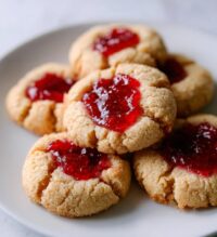 raspberry almond thumbprint