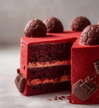 red football cake
