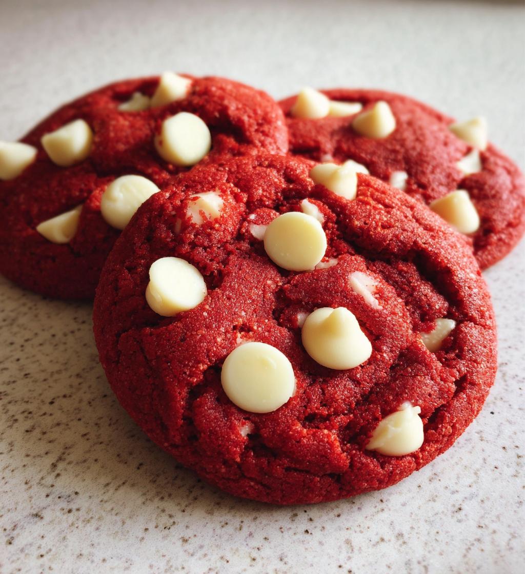 red velvet valentine cookies