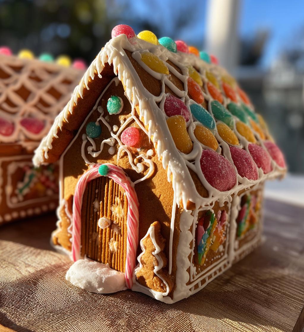 royal icing gingerbread house