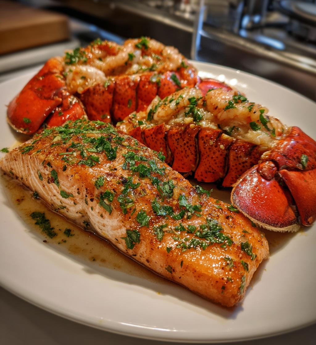 salmon and lobster dinners