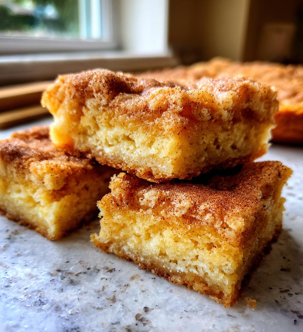 snickerdoodle bars recipe