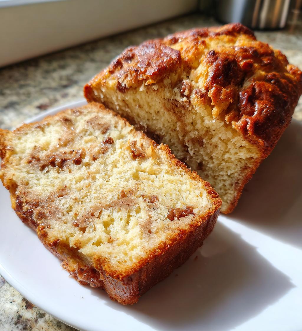 snickerdoodle bread with cinnamon chips