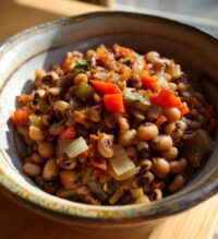 stewed black eyed peas