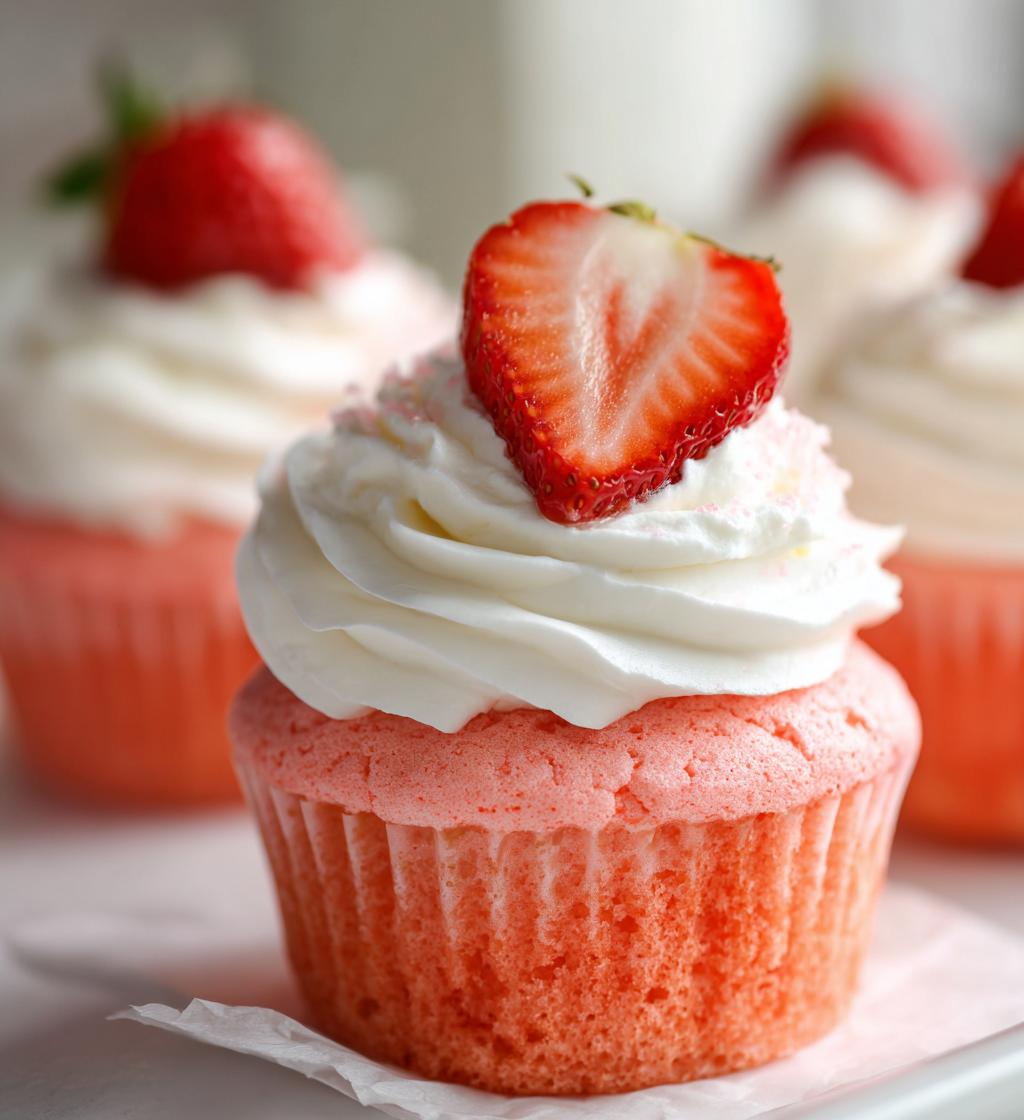 strawberry valentine cupcakes