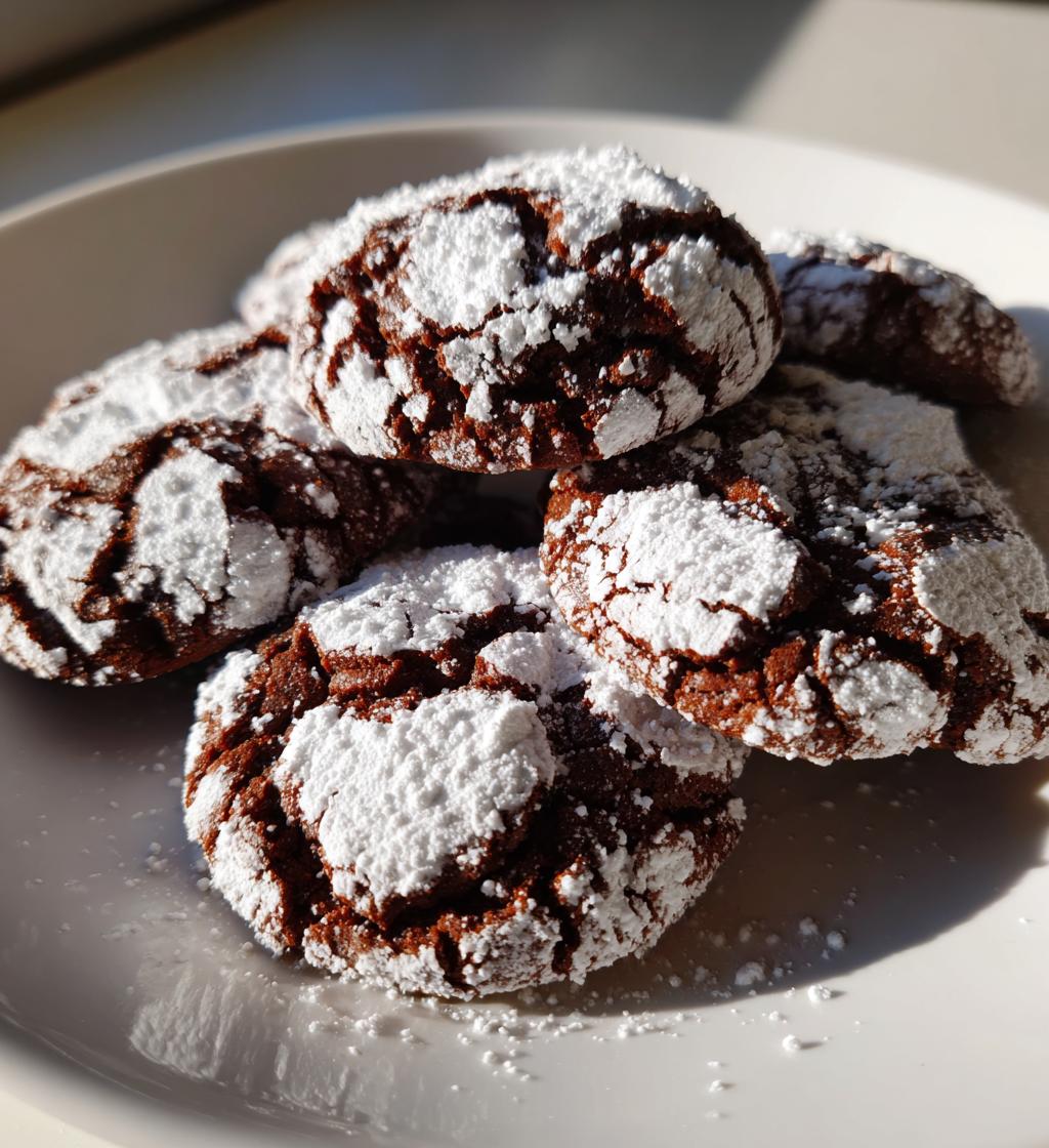 valentine crinkle cookies