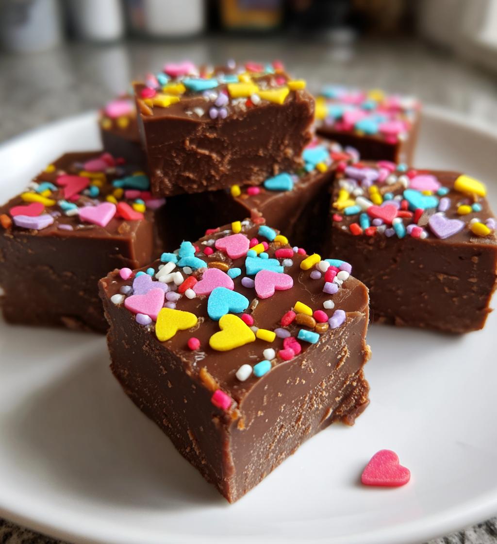 valentine day fudge idea