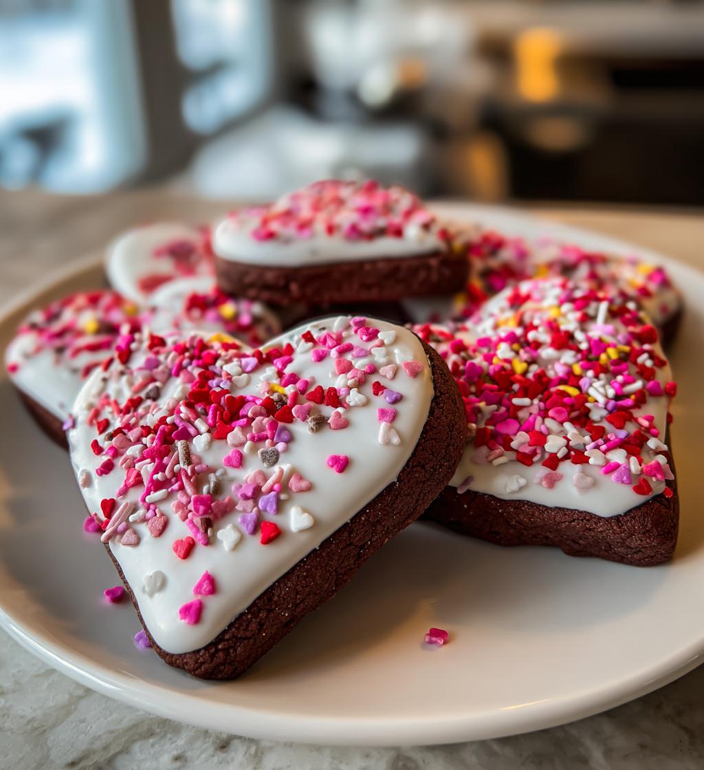 valentine decorated cookies