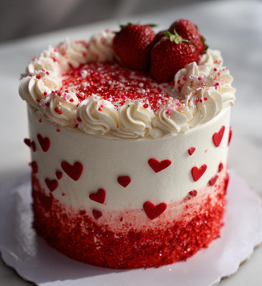 cake decorating valentines day