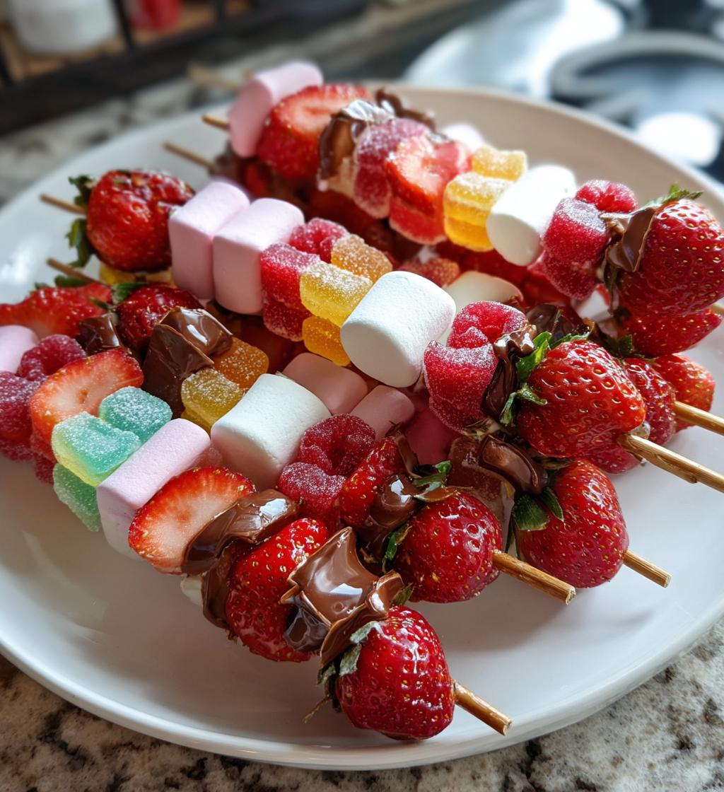 candy kabobs valentines