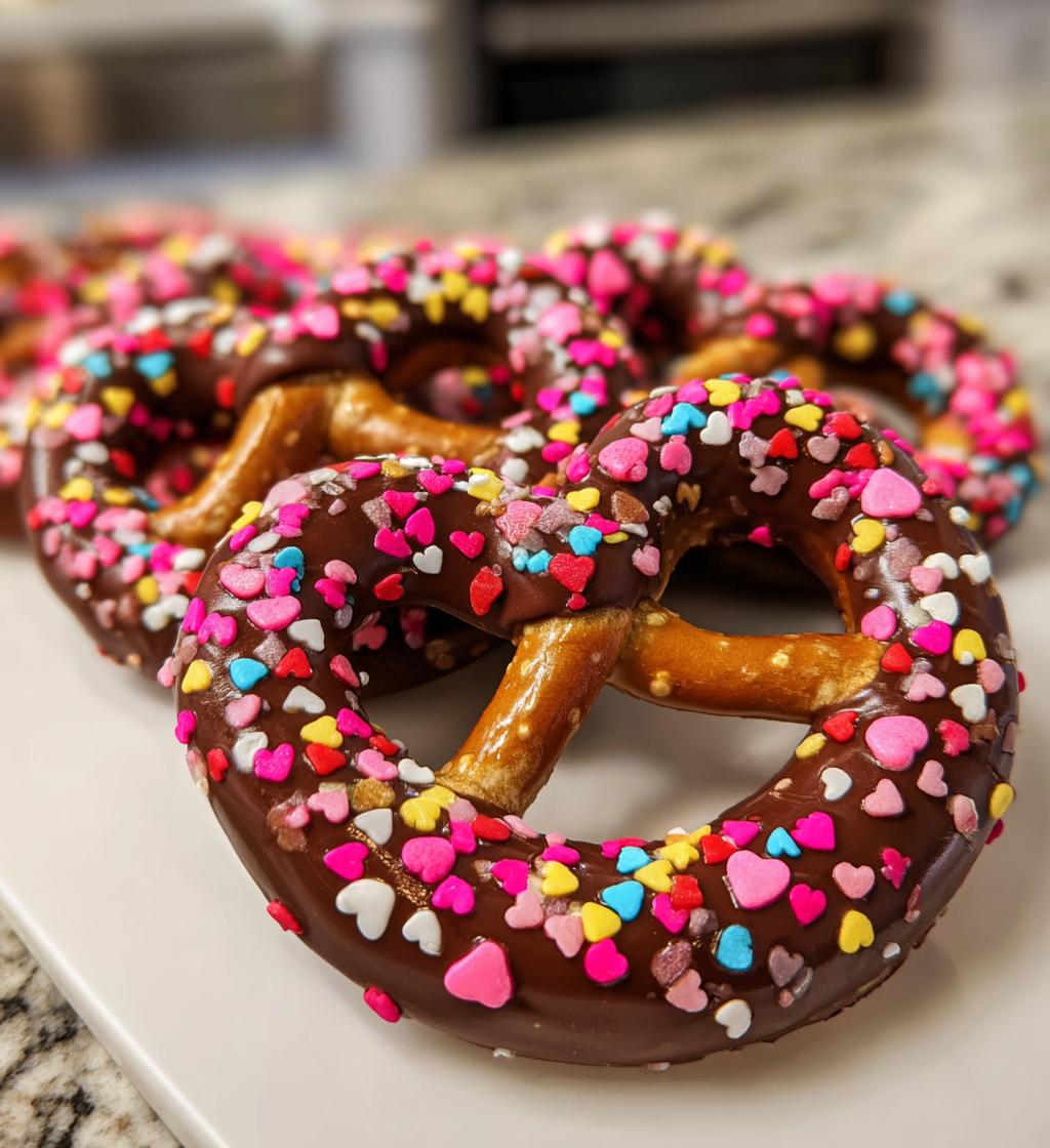 chocolate covered pretzels valentines