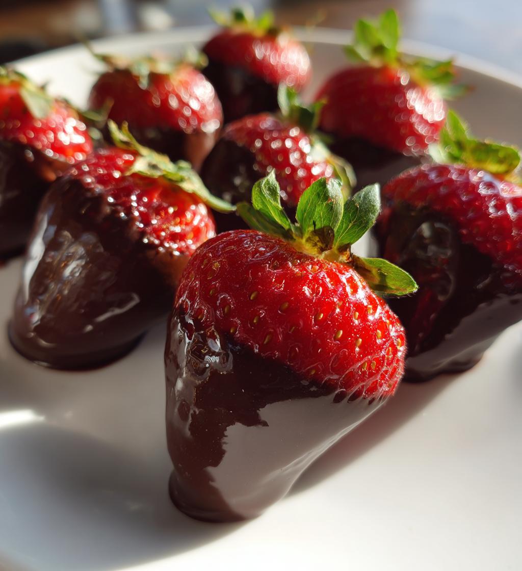 chocolate dipped strawberries valentines