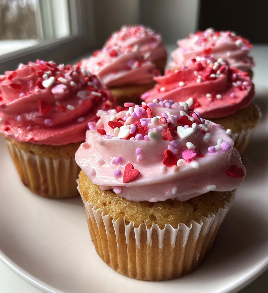 cute valentines cupcakes