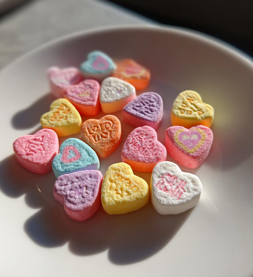 cute valentines day candy hearts