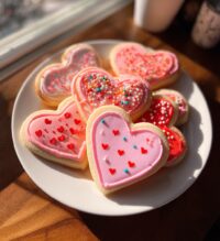 decorating valentines cookies