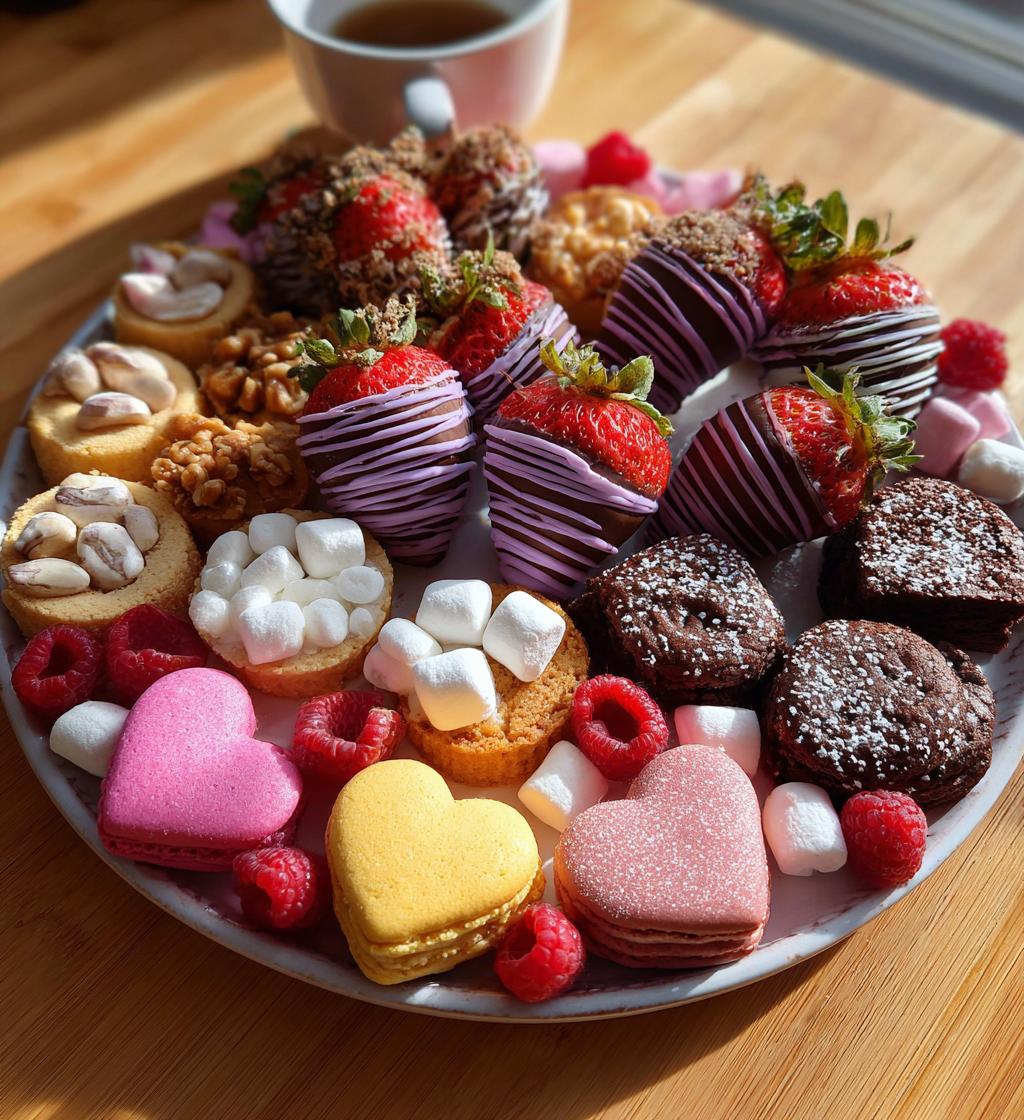 dessert board platter valentines
