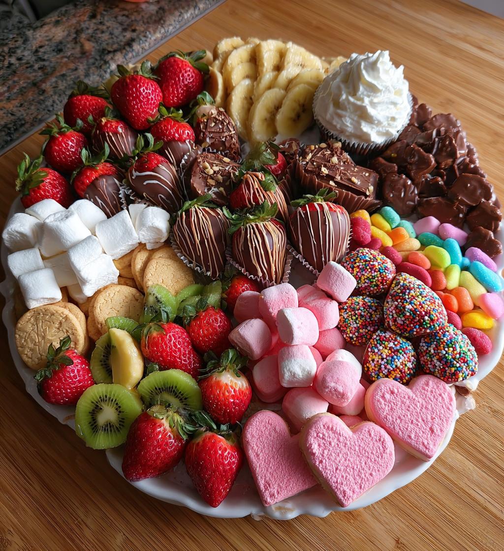 dessert board valentines day