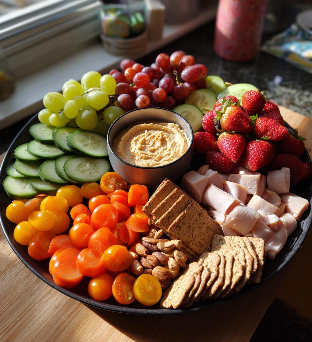 healthy valentines charcuterie board