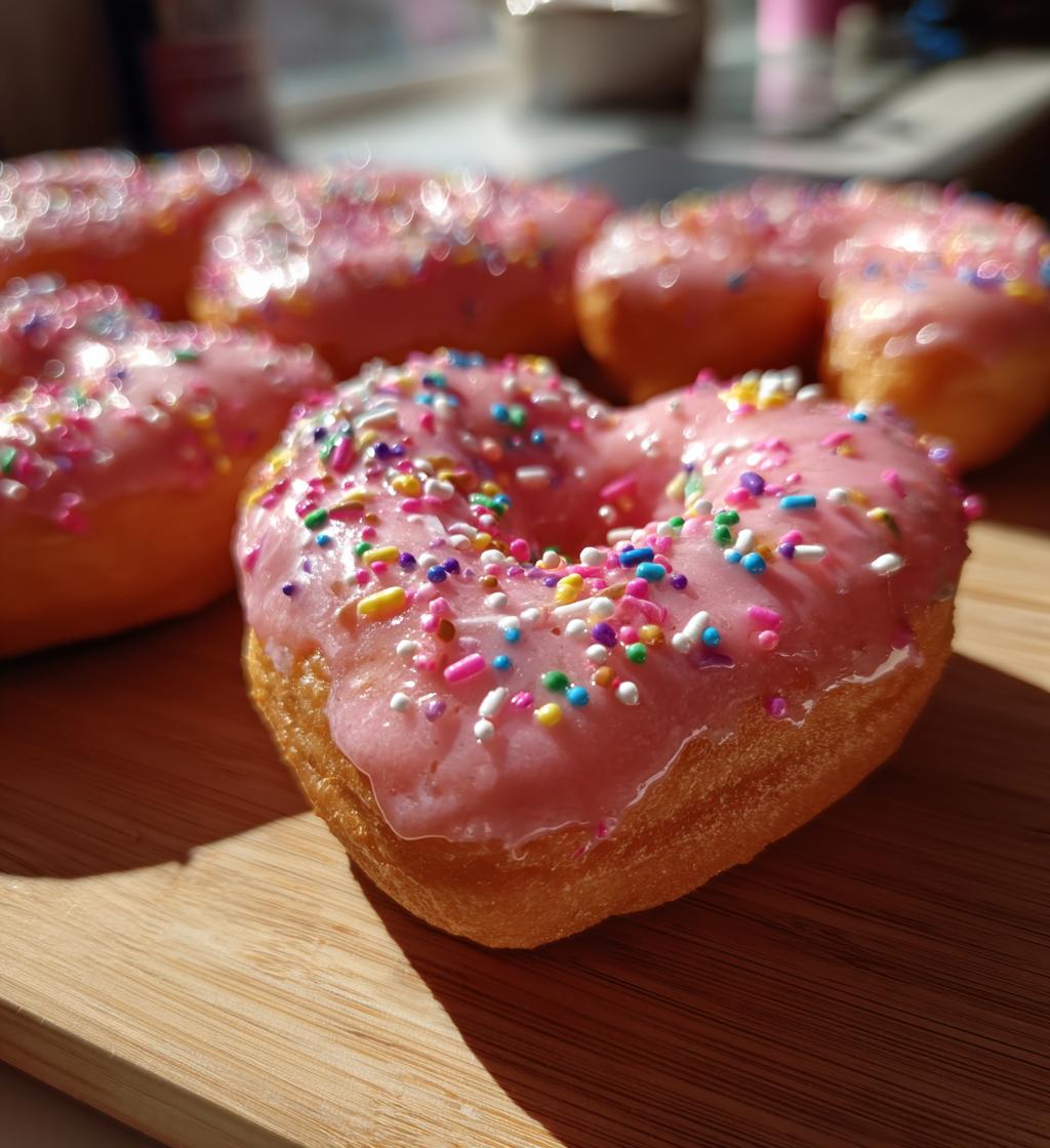heart donuts valentines day