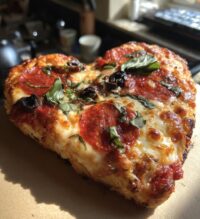 heart pizza valentines