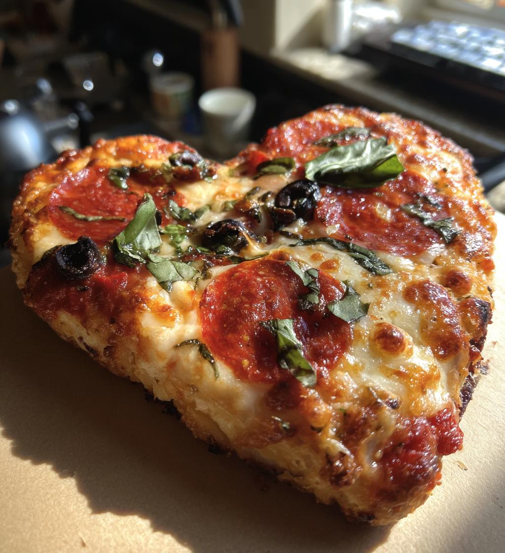 heart pizza valentines