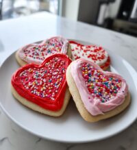 heart shaped cookies valentines day graphic