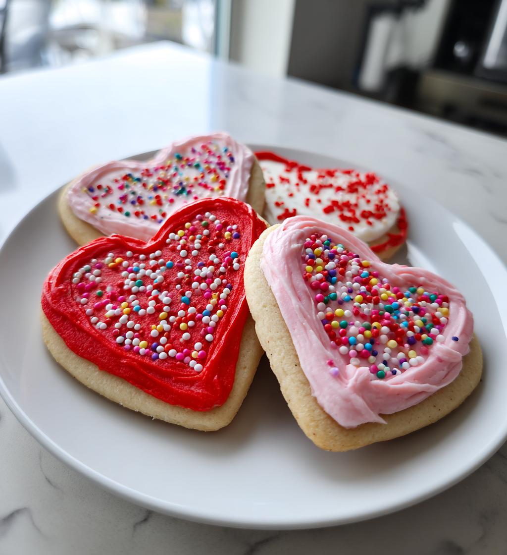 heart shaped cookies valentines day graphic