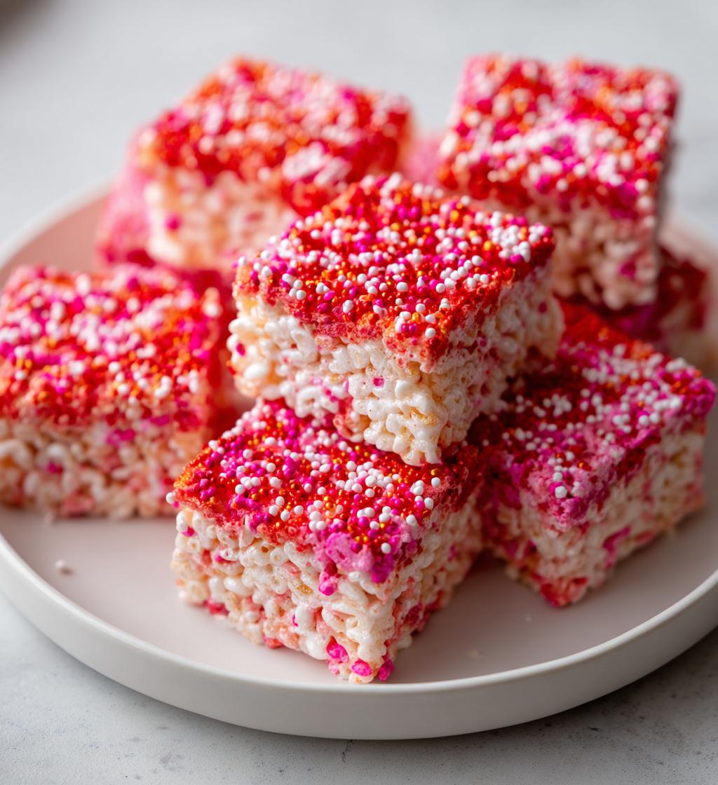 homemade rice krispies treats valentines day