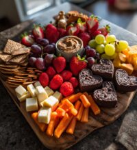 kids charcuterie board valentines