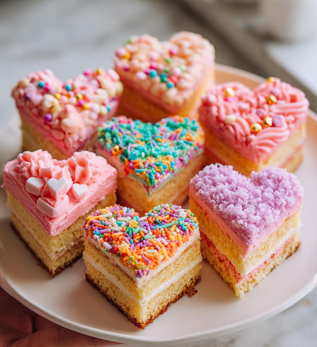 mini cakes for valentines day