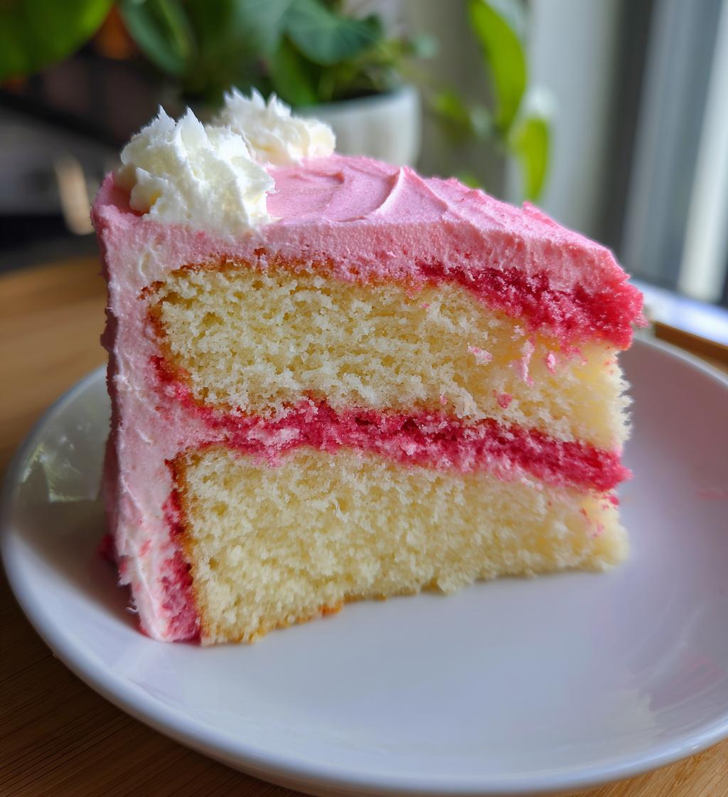pink valentines cake
