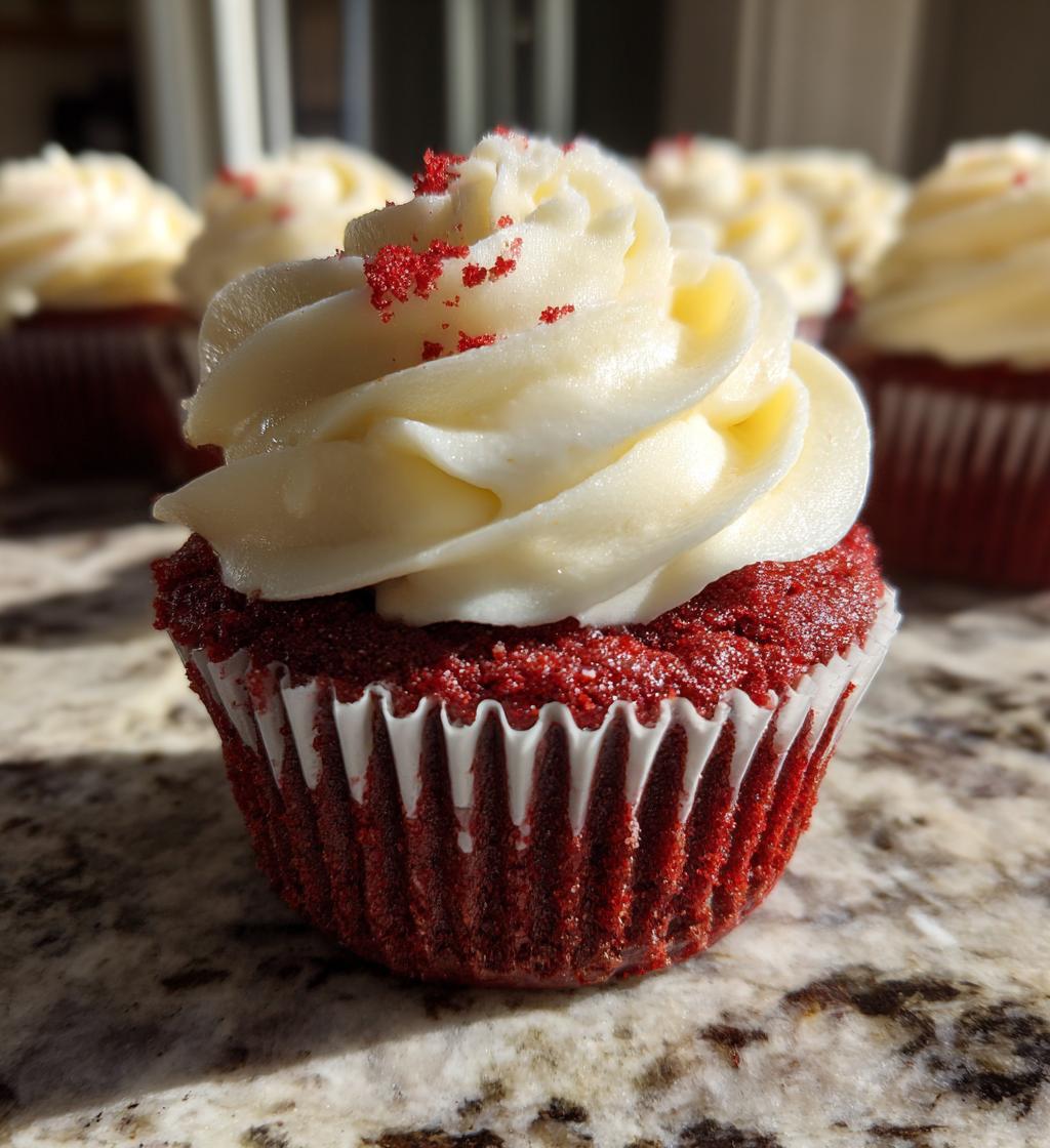 red velvet valentines day cupcakes