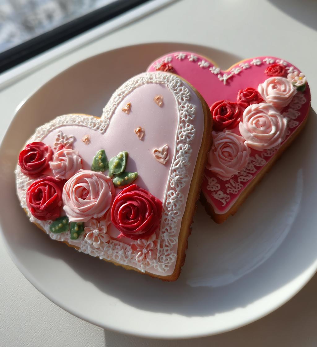royal icing cookies designs valentines day