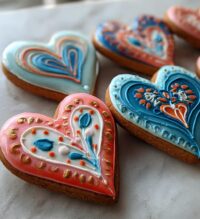 royal icing cookies valentines day
