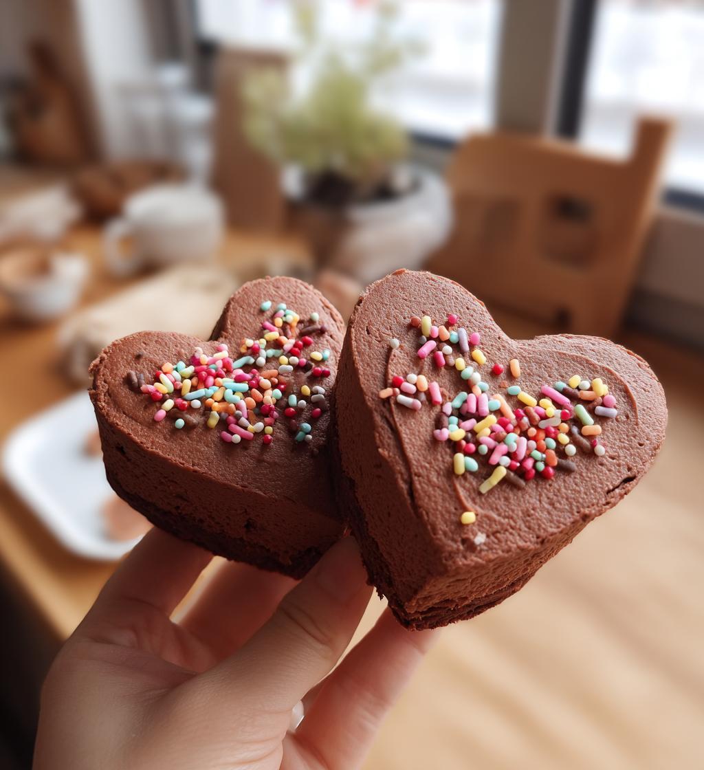 small heart cakes valentines day
