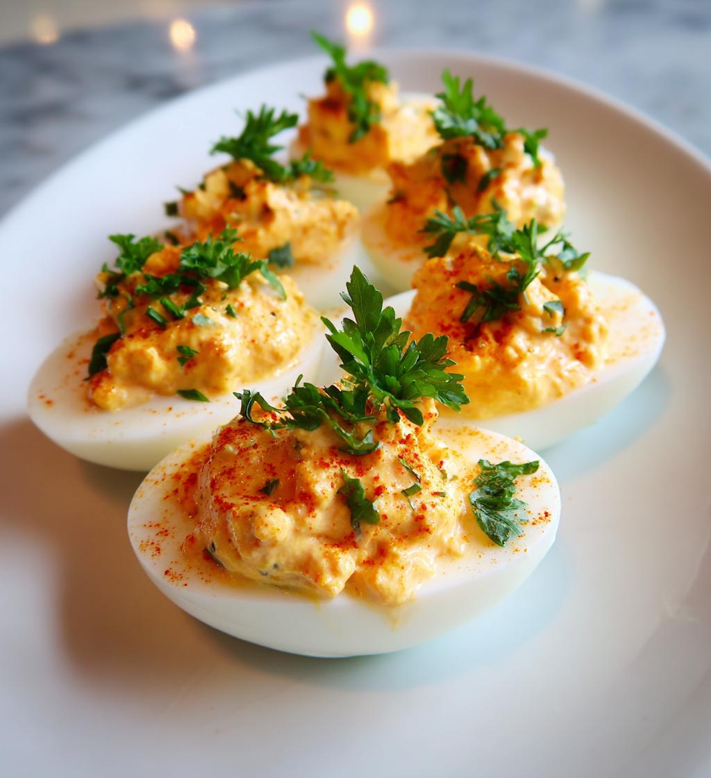valentine deviled eggs