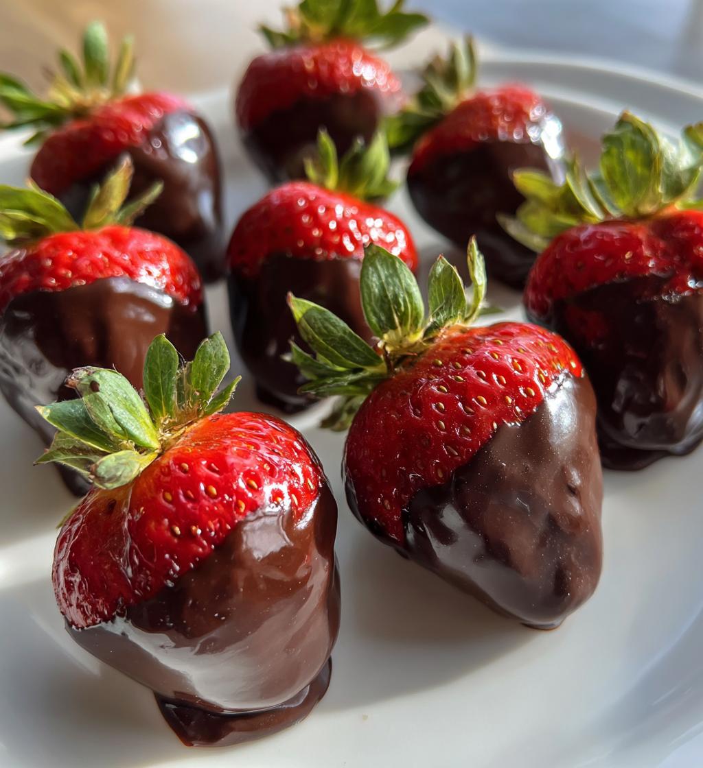valentine dipped strawberries