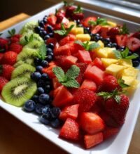valentine fruit platter