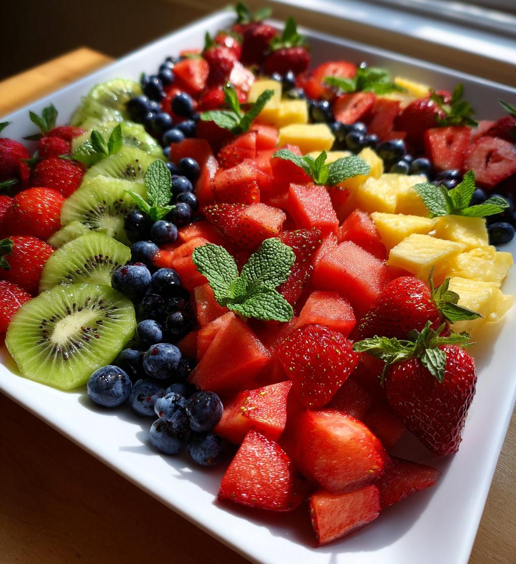 valentine fruit platter