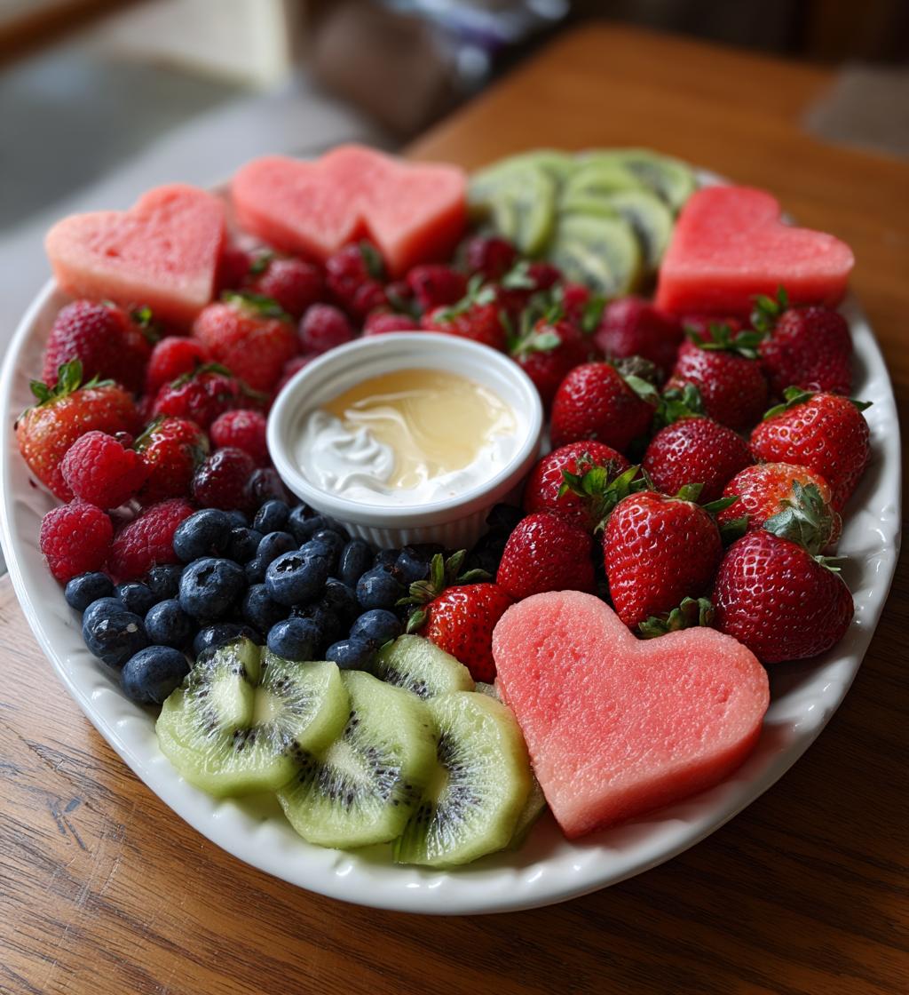 valentine fruit tray ideas