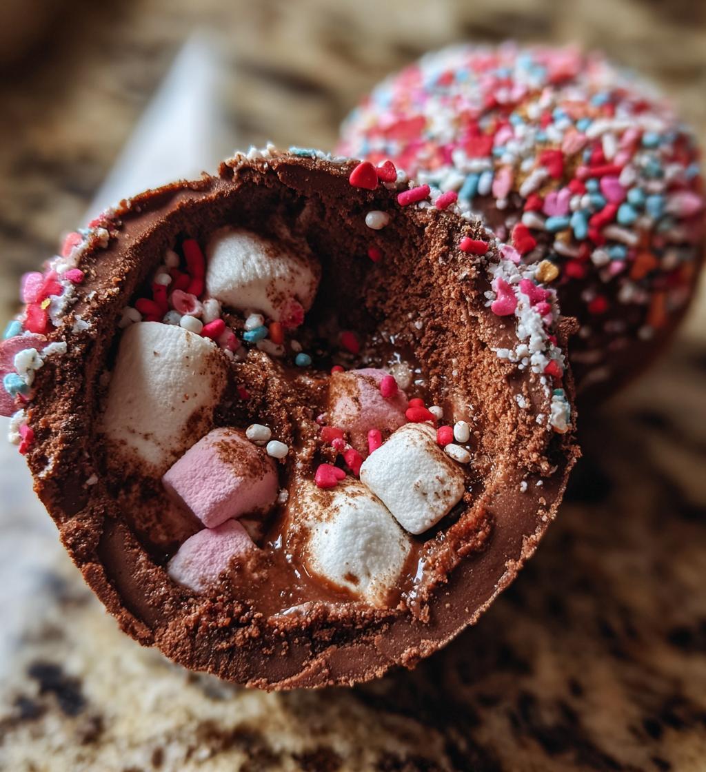 valentine hot chocolate bomb