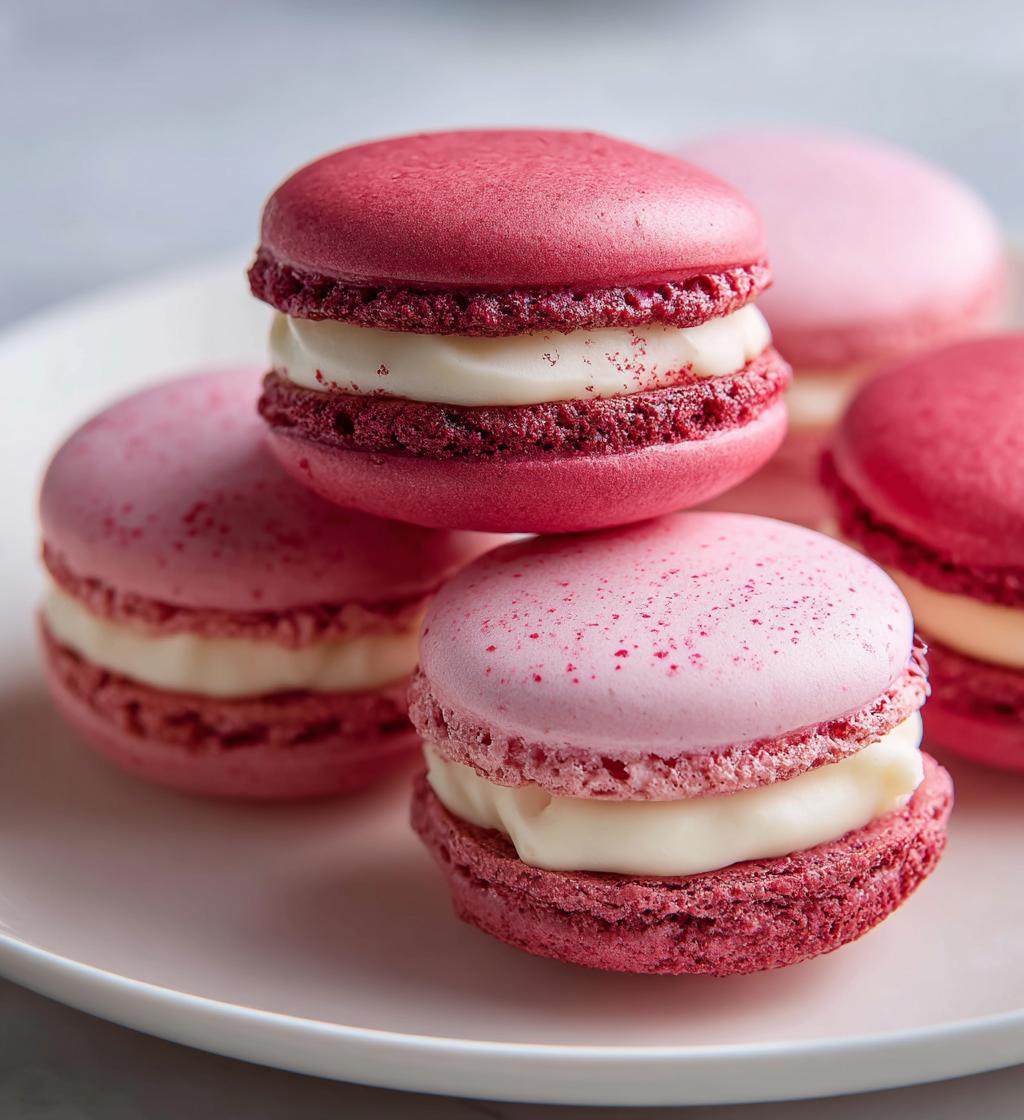 valentine macarons