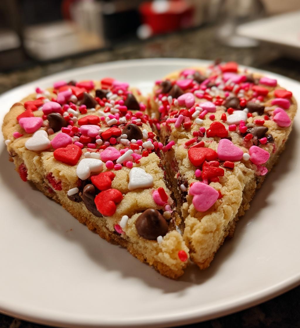valentine pizza cookie