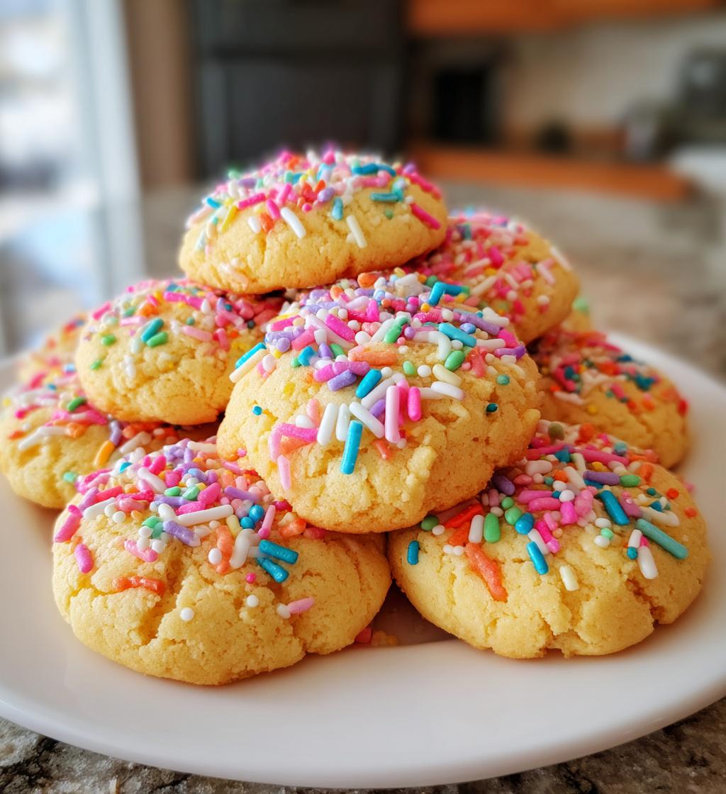 valentine sprinkle cookies