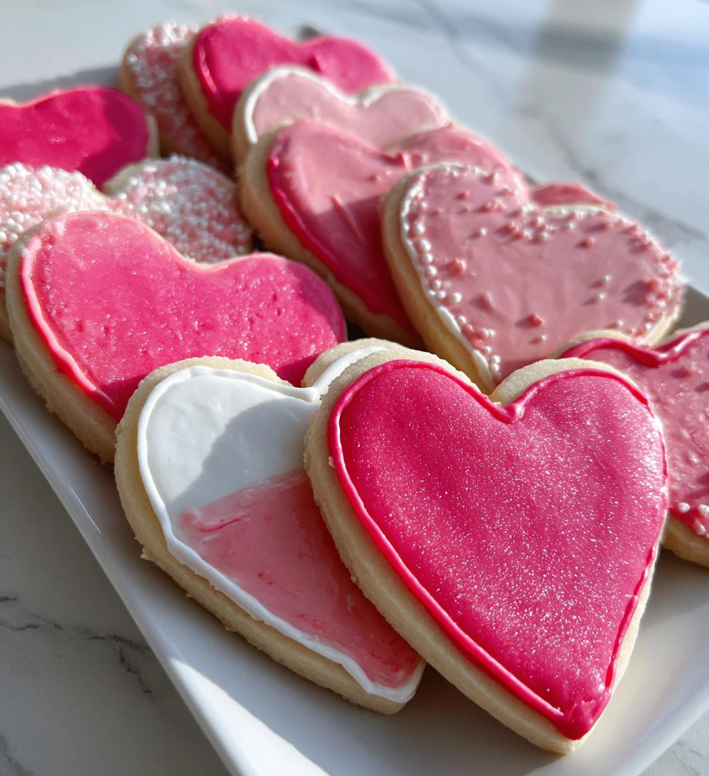 valentine sugar cut-out cookies