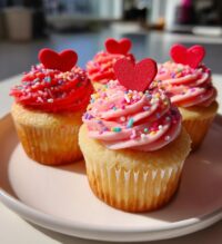 valentine themed cupcakes