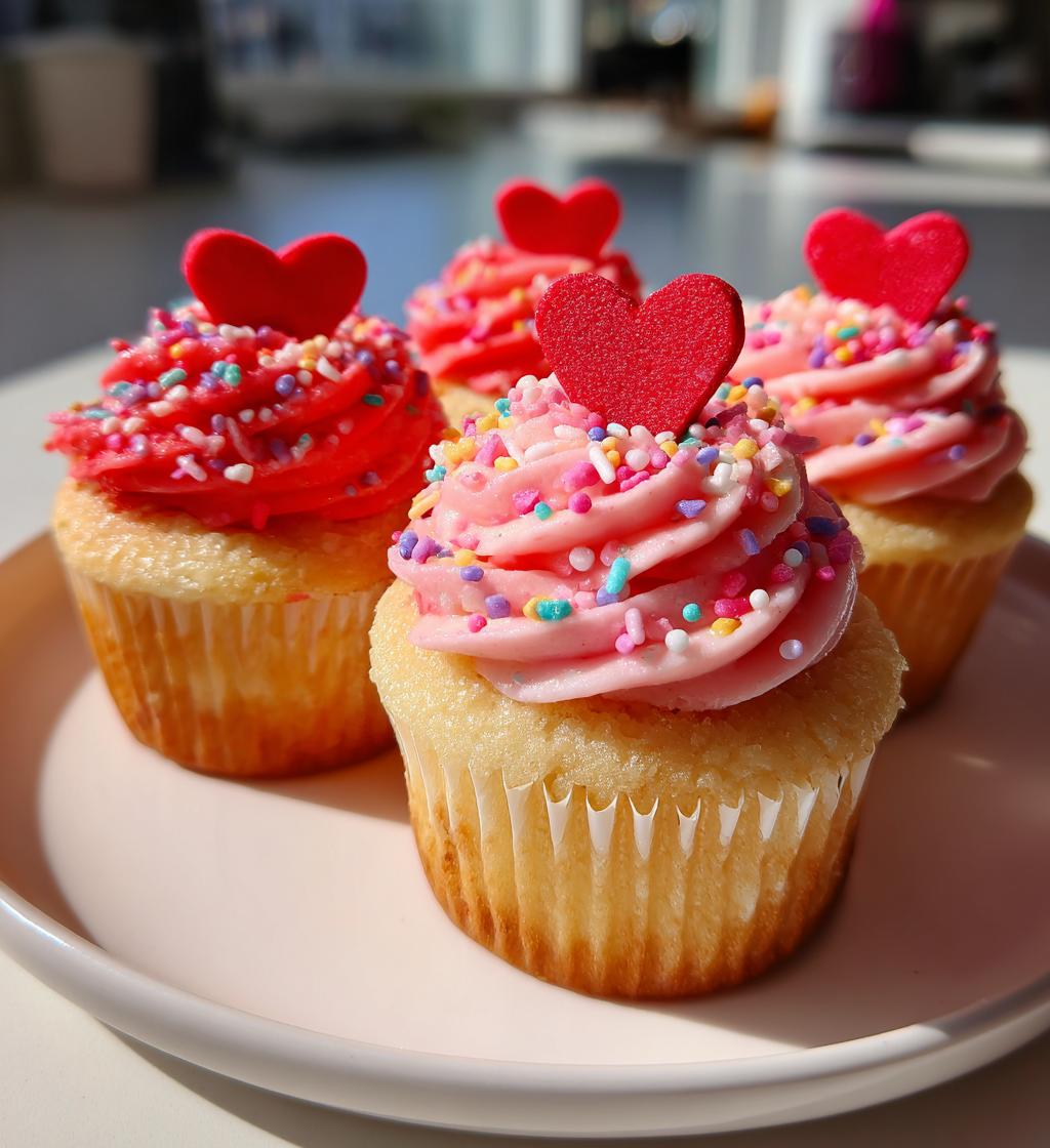 valentine themed cupcakes